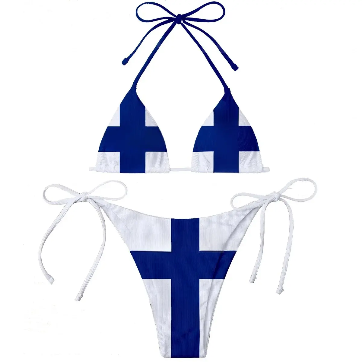 Neuer Bikini Europa Land Finnland Frankreich Deutschland Italien Lettland Flagge 3d-Druck individuell für junge Frauen neues Design Xxxx sexy Mädchen-Bikinini