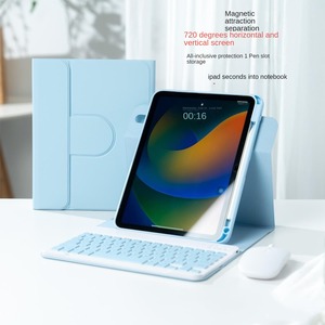 เคสใสกันกระแทกตั้งได้360มีช่องใส่ดินสอพร้อมคีย์บอร์ดสำหรับ Apple iPad 7 8 9 10 Air 4 5 Pro 11นิ้ว - Product Image 2