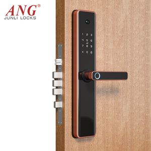 Cerradura de puerta inteligente con batería AA, pantalla Hd, Tuya, Wifi, contraseña de huella dactilar para exteriores, puerta, videoportero, cámara de intercomunicación, cerradura Digital - Product Image 6