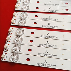 แถบไฟแอลอีดี ZR-1259 JS-D-JP5520-B51EC/C51EC(60416) สำหรับ Akai 55 ''ทีวี AKTV551 4A + 2B + 4ซีพีช/เซ็ตไฟเส้นแอลอีดี
