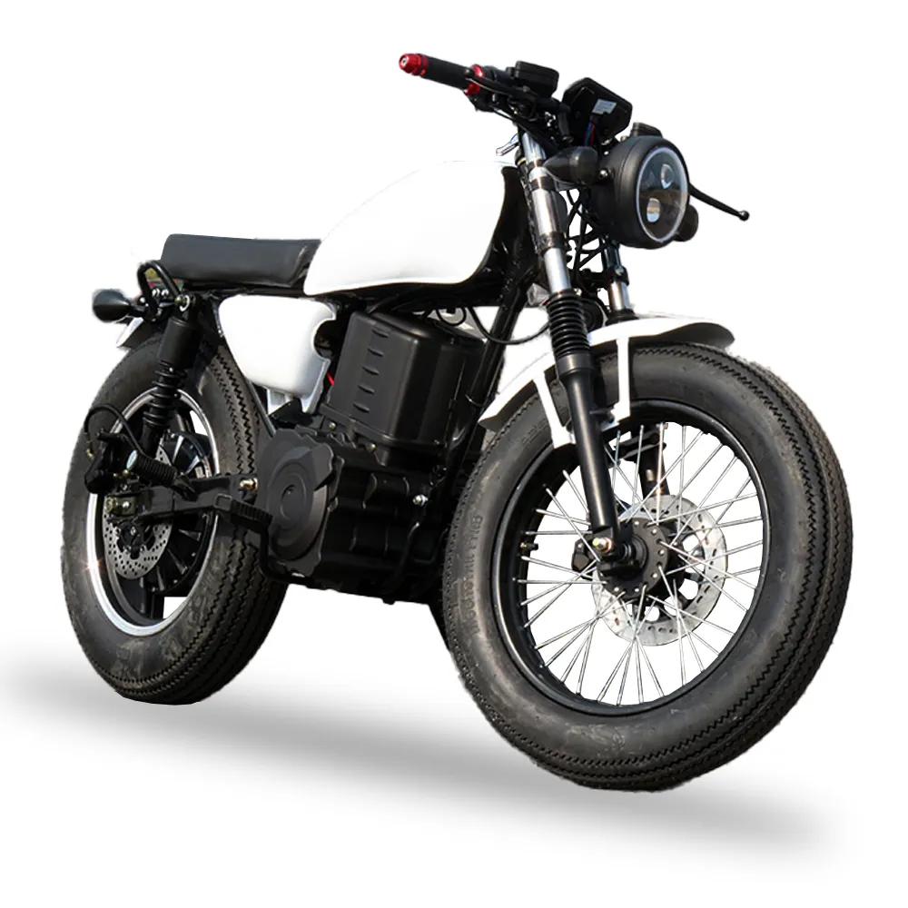 CHINFUN w مقهى كهربائي متسابق كبير خمر ebike أسرع دراجة نارية عالية السرعة سباق دراجة نارية كهربائية الكبار