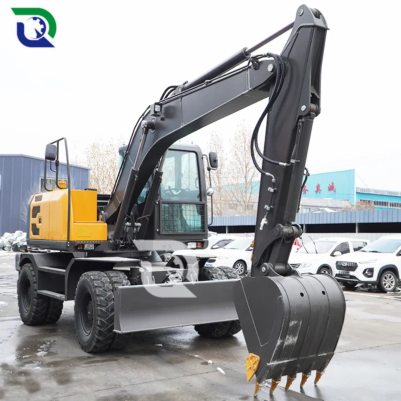 Excavadora de orugas con cilindro hidráulico Cummins Engine Hydac y engranaje confiable para uso doméstico y plantas de fabricación Hyundai