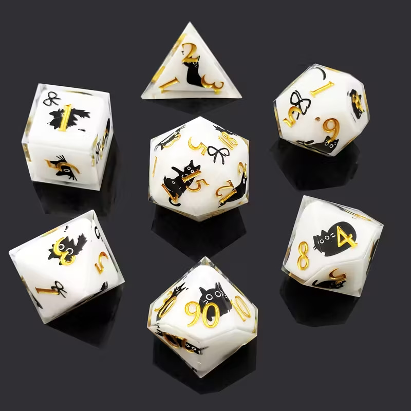 Black cat set of 7