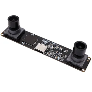 ELP 1080P 60FPS yüksek hızlı Mini kamera 4MP Sychronization çift Lens geniş açı M9 M12 montaj 3D VR endüstriyel USB Webcam - Product Image 1