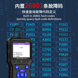 新到货YM509 2.8英寸屏幕车载诊断2塑料专业扫描仪读码器全系统车载诊断2协议车扫描仪 - Product Image 4
