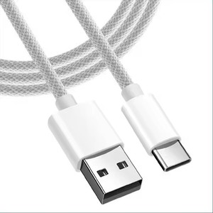 高级1M 2M 3A快速充电尼龙编织USB数据线3A线IOS USB C型C充电器线适用于苹果16三星