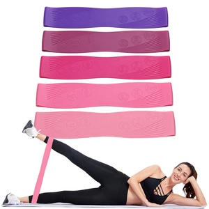 Custom logo Fitness <strong>Exercise</strong> Silicon Circle Hip Bands Resistance <strong>Elastic</strong> Booty Band Home Gym Yoga Booty <strong>Loop</strong> Bands Custom Fabric - Product Image 4