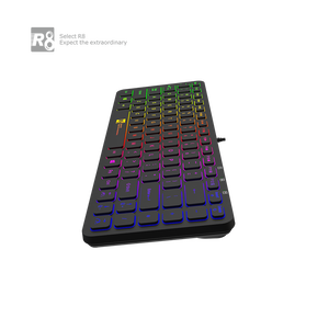 OEM personalizado al por mayor PC con cable Mini Gaming Multi Color LED Membrana Teclado con modo de encendido y apagado