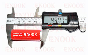 Enook yüksek kalite 18500 <span class=keywords><strong>18490</strong></span> Li Ion pil 1200mAh silindirik lityum şarj edilebilir <span class=keywords><strong>3.7v</strong></span> iyon pil silindirik lityum - Product Image 4
