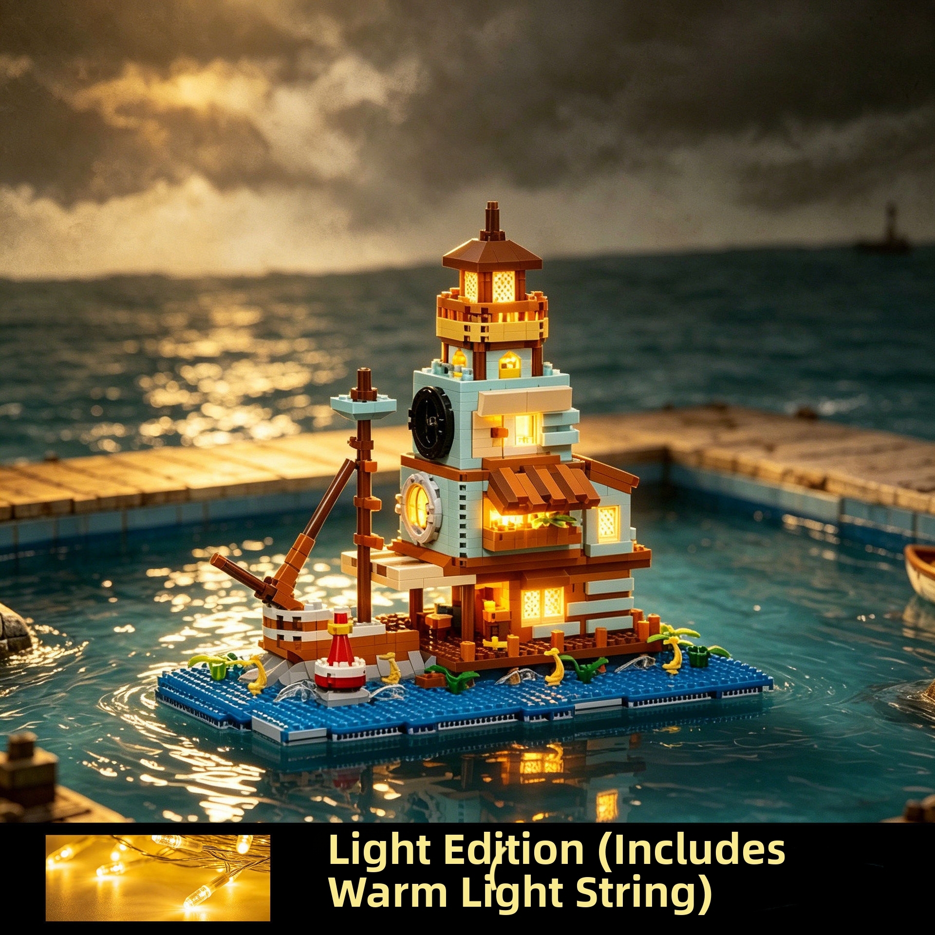 Nautical fishermans house 1015 pellet light