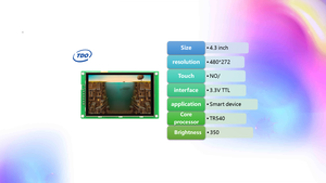 TDO 4.3 pollici 480*272 TFT-LCD IPS HMI screen UART modulo di visualizzazione TFT-LCD seriale per Arduino/STM/ESP con interfaccia TTL