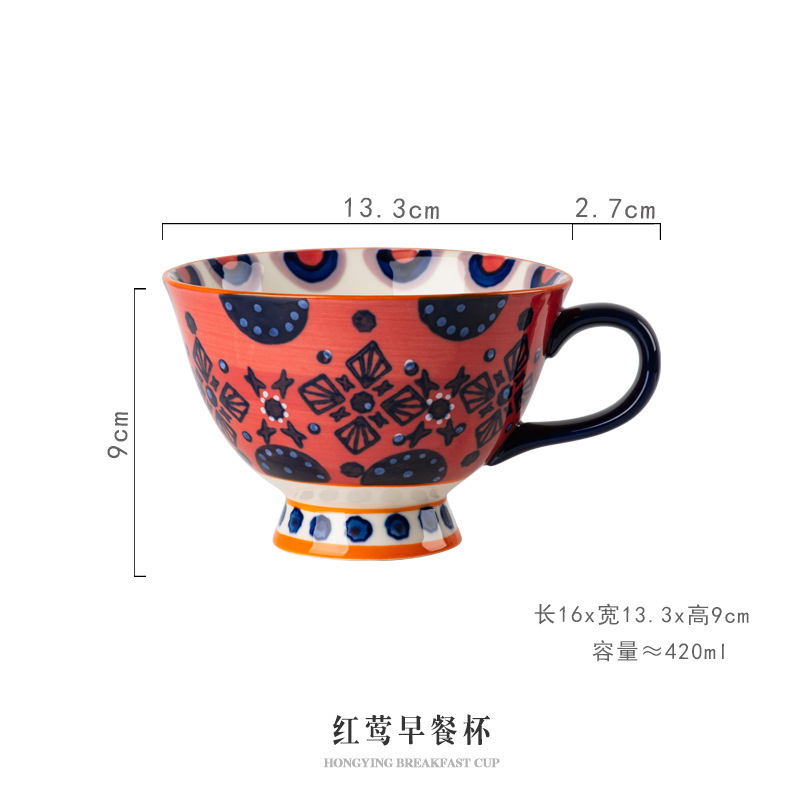 Taza de desayuno Red Warbler