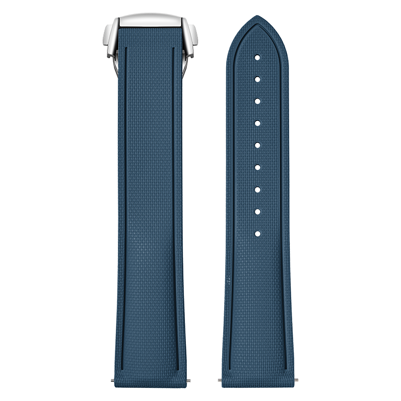 Boucle bleu roi-argent