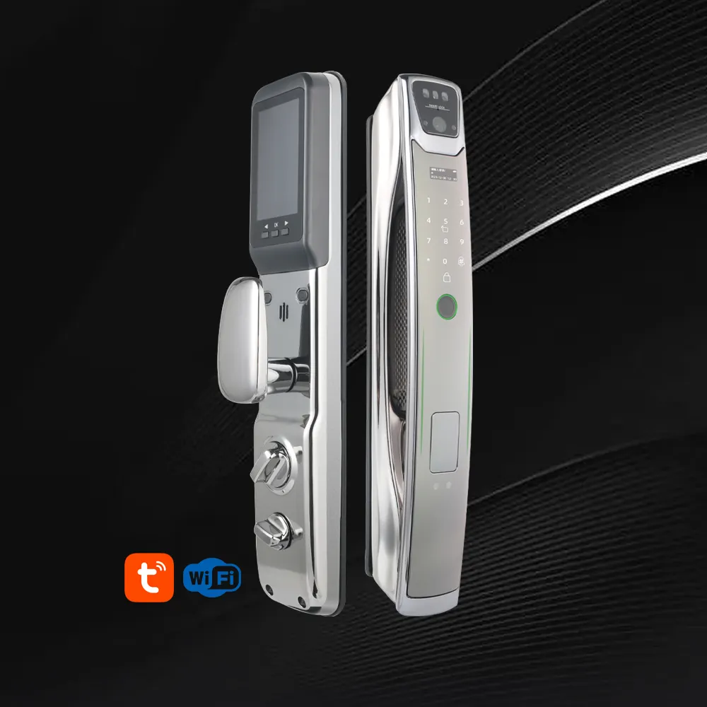 Tuya Keyless Smart Locks For Front Door Electric Mortise Lock Keypad 3d Face Recognition Smart Door Lock