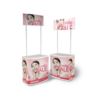 高品质弹出式桌子可折叠定制促销柜台桌子展示架弹出式柜台 - Product Image 3