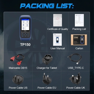XTOOL TP150 auto Tire Pressure Monitoring System OBD2 TPMS Diagnose Scanner Tool TPMS Programm mit 315 & 433 MHZ Sensor - Product Image 4