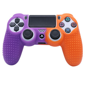 Gamepad custodia protettiva in gomma siliconica bicolore per Playstation 4 PS4 Slim Pro Game Controller Skin Cover - Product Image 4