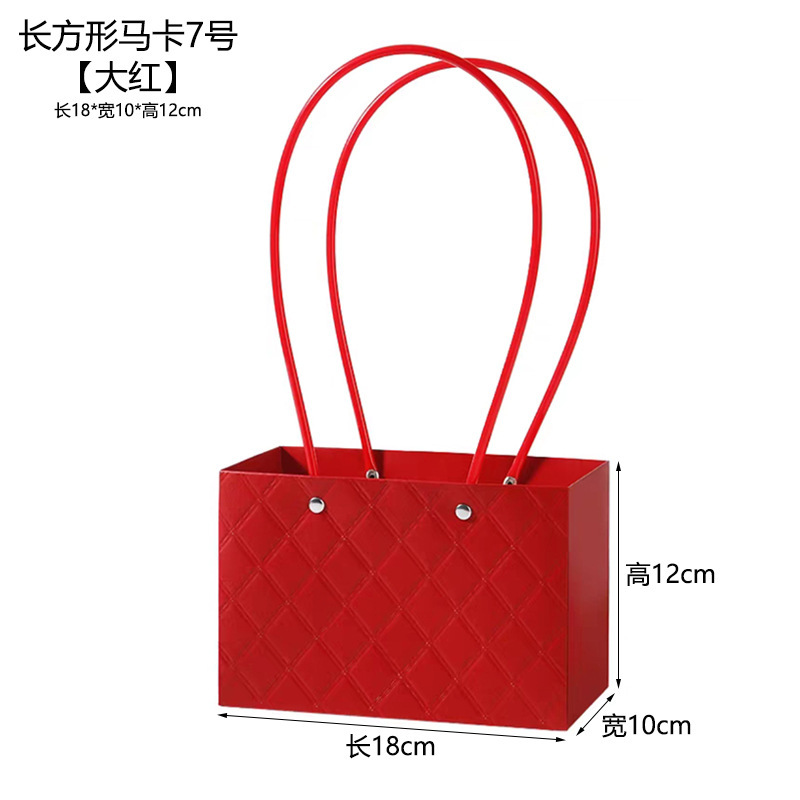 Macaron rectangular nº 7-rojo
