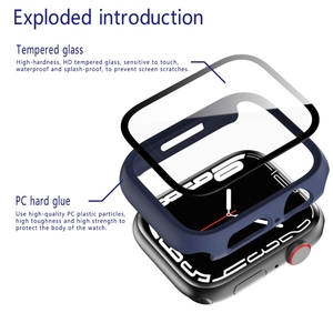 Apple Watch serisi 8 45mm ekran koruyucu 3D radyan temperli cam kasa - Product Image 5
