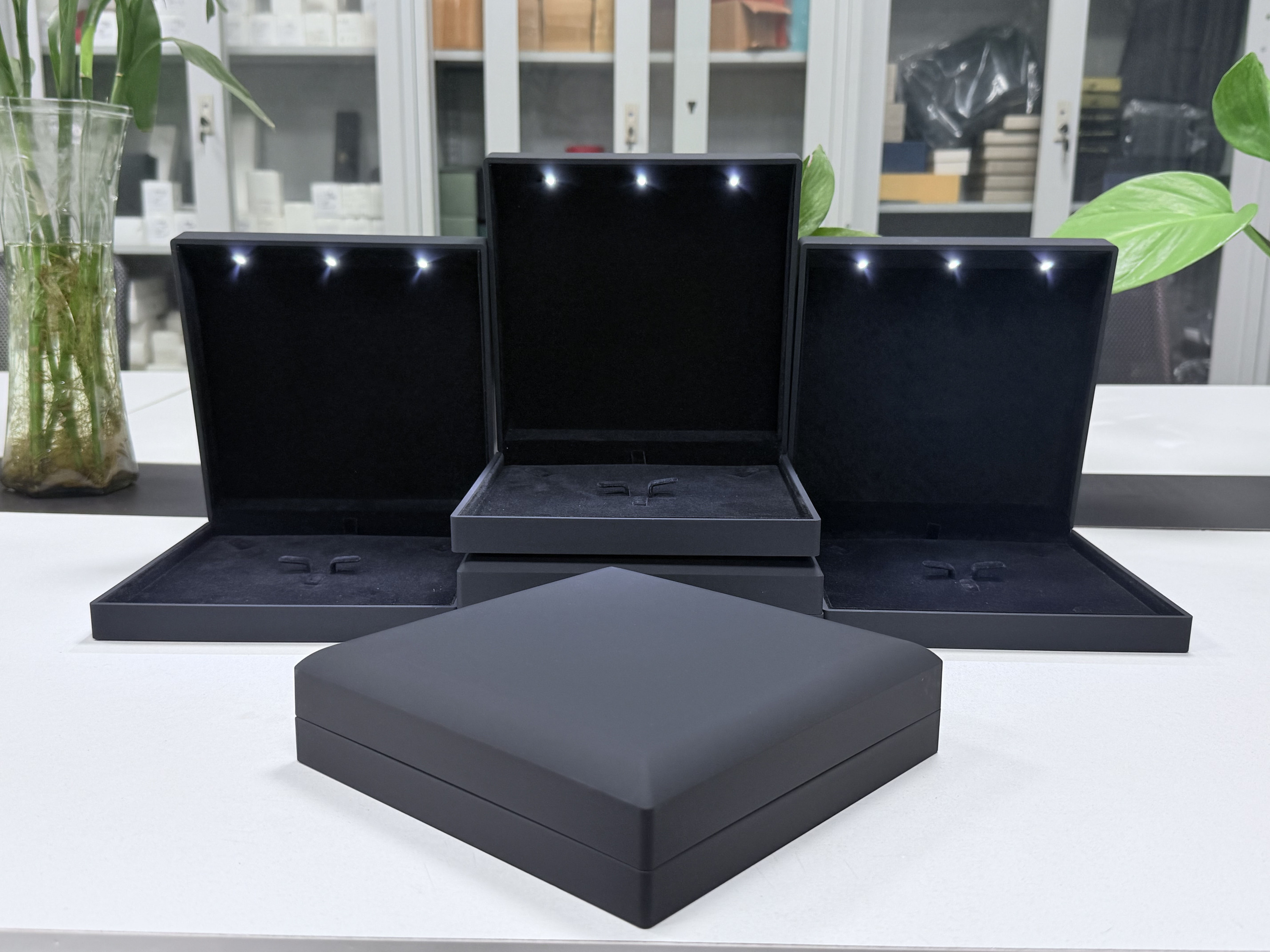 Black Big Jewelry Set Box 190*190*50mm