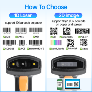 Hysoon Automatic <strong>Scan</strong> Screen Barcode Handheld 1D 2D QR <strong>Code</strong> Reader Wired Barcode Scanner S74+ - Product Image 2