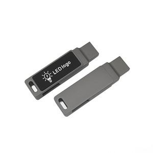 高速OTG发光二极管点亮促销礼品定制标志印刷Type-C USB 3.0批发u盘 - Product Image 1