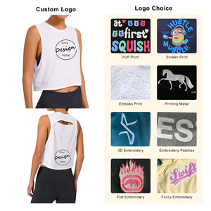 Customization Gym Wear Wide Arm <strong>Hole</strong> Designer Round Neck Sleeveless Casual Women Summer Tank <strong>Top</strong> Custom Private Tag