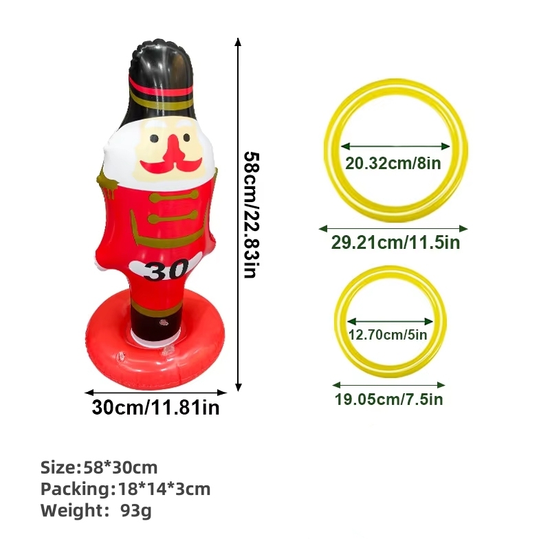 Babbo Natale rosso+2 anelli