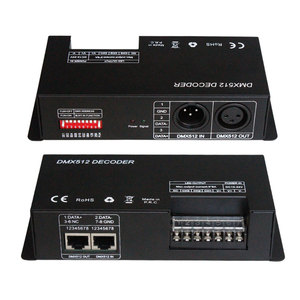 Высокая мощность 30A dip-переключатель DMX контроллер RGB 3-канальный DMX512 декодер для сценического освещения - Product Image 4