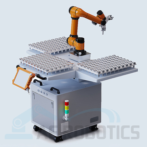 Braccio robotico intelligente con carico di 10kg per macchine utensili CNC/tornio CNC tending cobot arm up and down solution - Product Image 4
