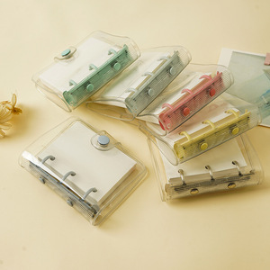 Handheld <strong>Notebook</strong> Mini 3-hole Loose Leaf , Portable Diary <strong>Notebook</strong> - Product Image 1