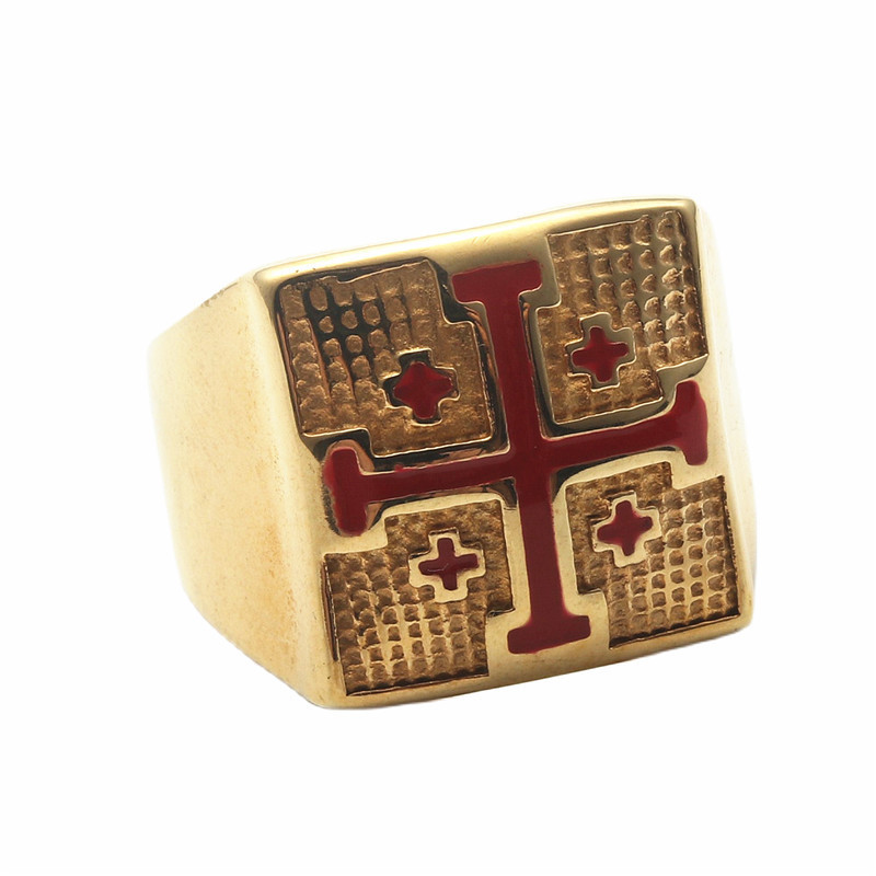 Colle rouge dorée (taille US)