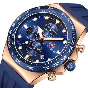 <span class=keywords><strong>Mini</strong></span> Focus 0488G Sport Quarzuhr für Männer Luxus Chronograph Kalender 47mm Silikon armband Wasserdichte Business Fashion Uhr