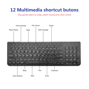 2.4G Wireless Slim 96-Key USB Compatible Quiet Office <strong>Keyboard</strong> with Multi-Media <strong>Functions</strong> <strong>Computer</strong> Accessory in Stock