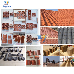 中国粘土制砖机真空挤出机用于屋面瓦联锁铺路块生产 - Product Image 2