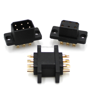 6-Pin güç ve sinyal hibrid Panel montaj fişi 5A depolama aküsü konnektör erkek ve dişi 6-Pin fiş aksesuarı - Product Image 1