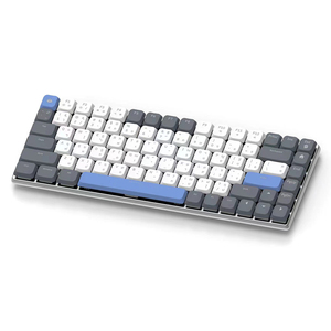Gateron Switch Perfil inferior Delgado Teclado mecánico personalizado para juegos Nuevo Bluetooth Inalámbrico con cable Tipo C Interfaz USB LED Azul - Product Image 1