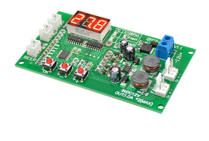 DC 12V 2 CH <strong>PWM</strong> Digital DC Motor Speed <strong>Controller</strong> Governor Fan Thermostat <strong>Temperature</strong> Control Switch NTC Sensor Buzzer