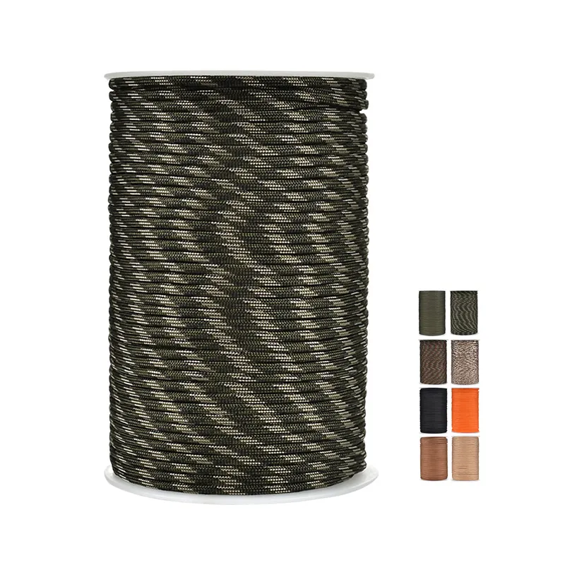 Ridge 550g paracord Parachute Cord 100% Nylon Mil-Spec Type III Paracord Used by The US Great for Bracelets and Lanyard