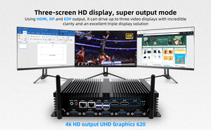 Factory Price Mini <strong>Computer</strong> Dual DDR4 Linux Industrial Fanless Box PC Triplex Display <strong>Compact</strong> Mini PC <strong>Computer</strong> - Product Image 3