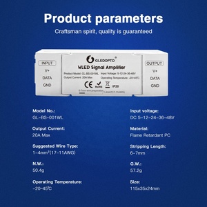 Gledopto GL-BS-001WL WLED Pwm Smart LED усилитель сигнала диммеры 5-24Vdc 20A выход ESP32 ESP8266 Wifi светодиодные контроллеры - Product Image 2