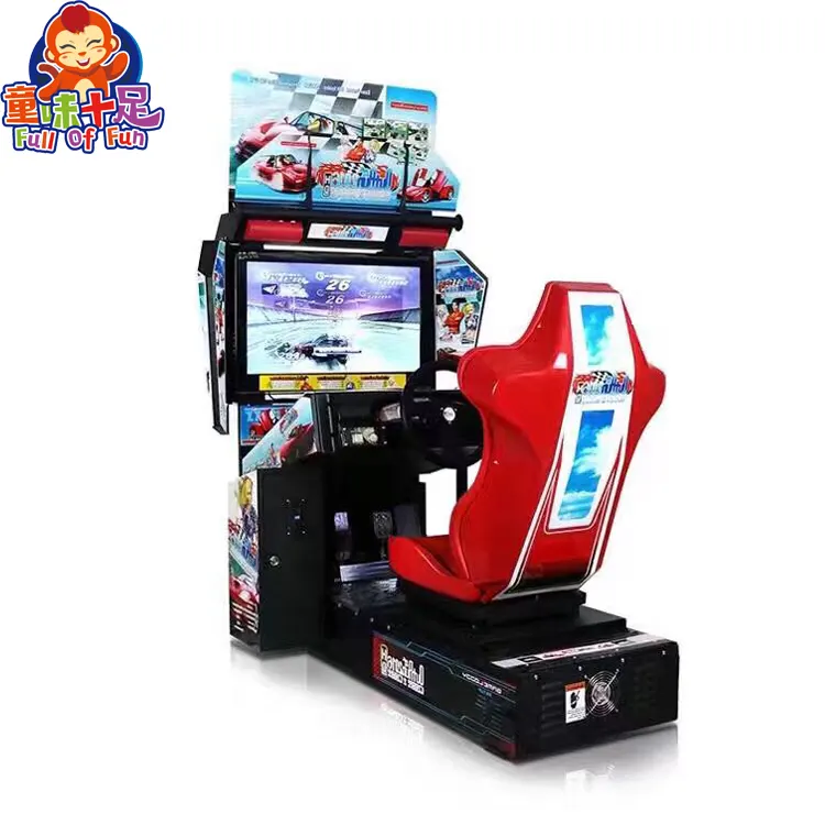 Çin üreticileri toptan kaliteli kapalı eğlence merkezi sikke işletilen Arcade Outrun sürüş Video araba yarışı oyunu