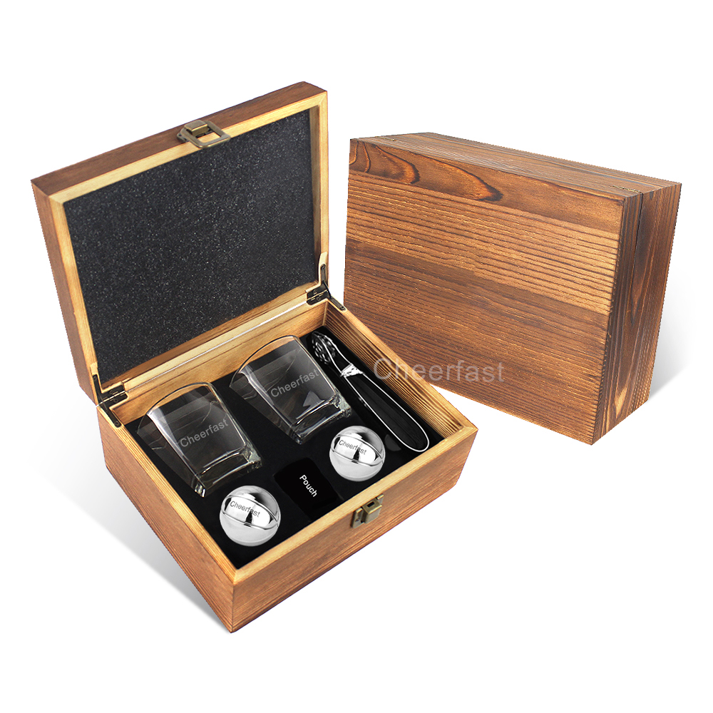 Coffret cadeau de glaçons pour whisky (Boule de glace en forme de ballon de basket)