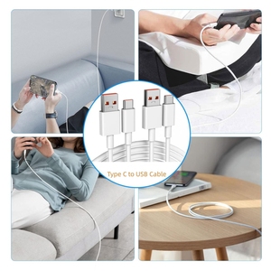 Giá Rẻ Nhất 1M USB C Siêu Nhanh Chóng Sạc Cáp 120W Thông Minh Nhanh Chóng Sạc Dữ Liệu Dây 6A Type-C 3.0 3.1 Cáp Dữ Liệu Cho iPhone <span class=keywords><strong>Android</strong></span> - Product Image 4