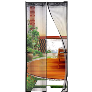 Ventana de mosquitera de cierre automático de alta calidad con imanes resistentes y pantalla de puerta de malla para insectos/puerta de mosquitera magnética