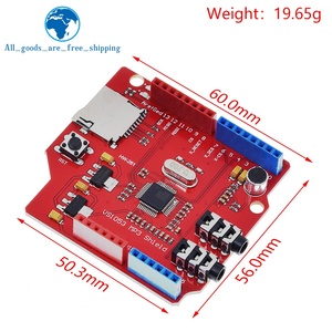TZT VS1053 VS1053B Stereo Audio lettore MP3 scudo modulo di sviluppo della scheda di decodifica con Slot per schede TF per Arduino UNO R3