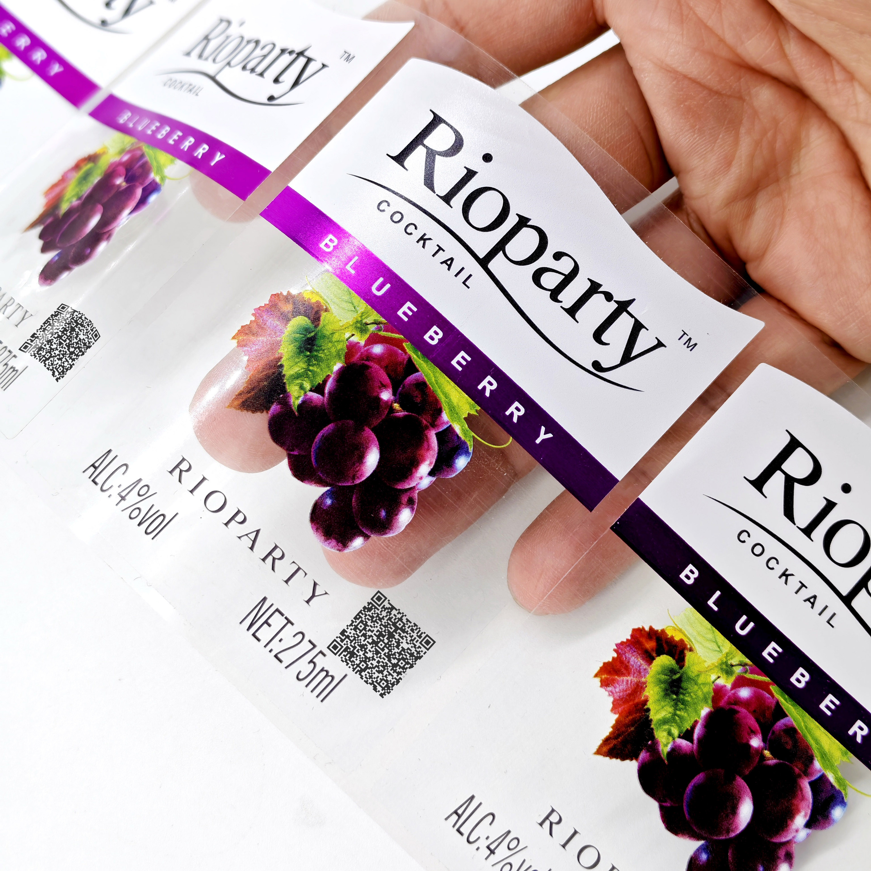 Stampa a colori trasparente con doratura