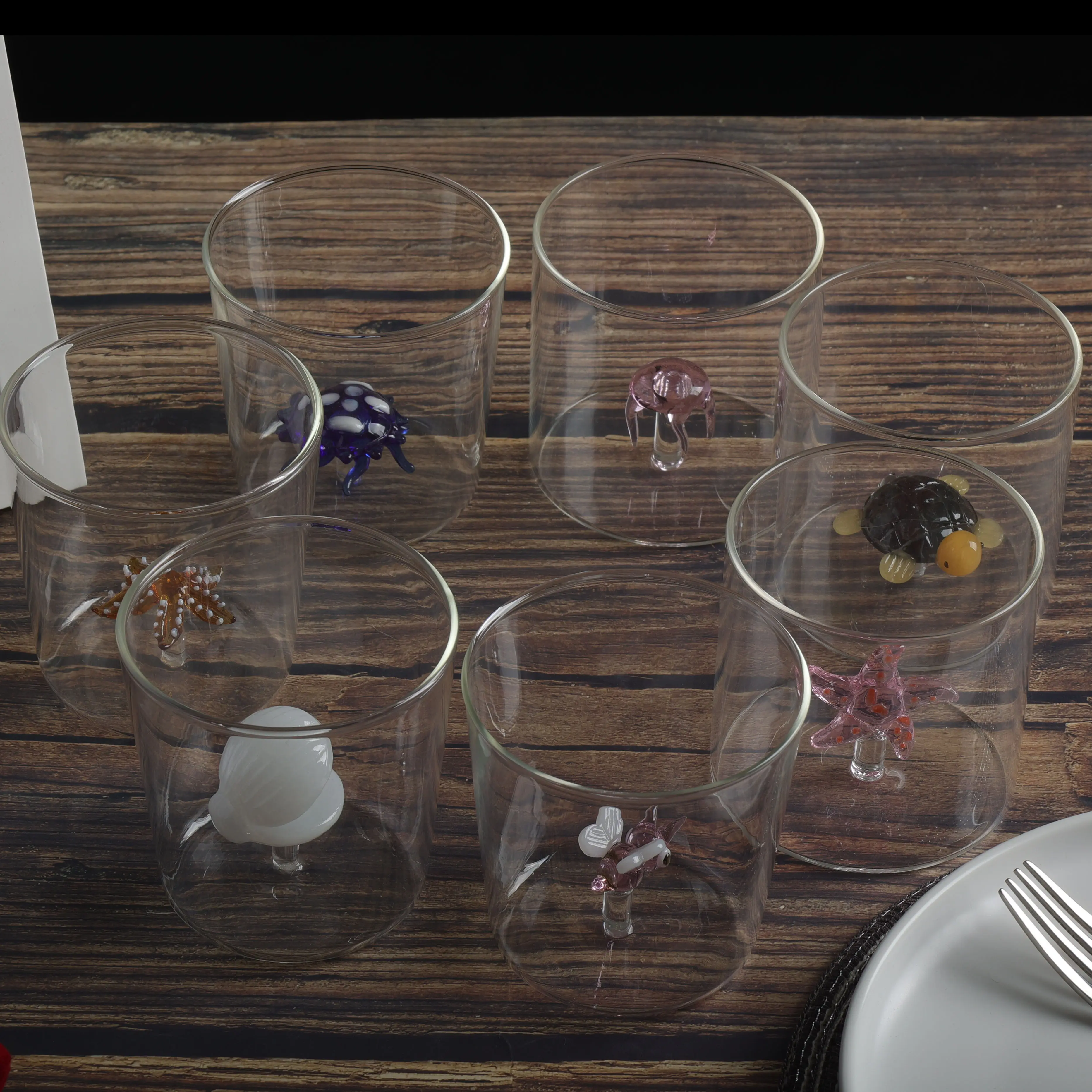 3D cangkir air kaca hewan lucu, gelas sederhana untuk rumah tangga, jus kopi, cangkir susu