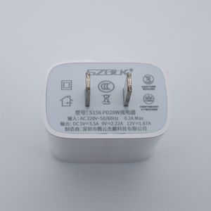 S156-i5 PD20W hızlı şarj TYPE-C için Apple telefon şarj seti QC3.0 fonksiyonu 20W çıkış gücü 5V/2.4A ab standardı - Product Image 4