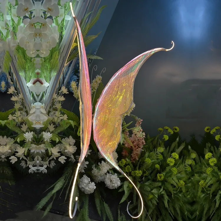 Mariposa de cola de golondrina LED motorizada para decoración de boda, decoración de fiesta, exhibición de ventana, novedad de 2022